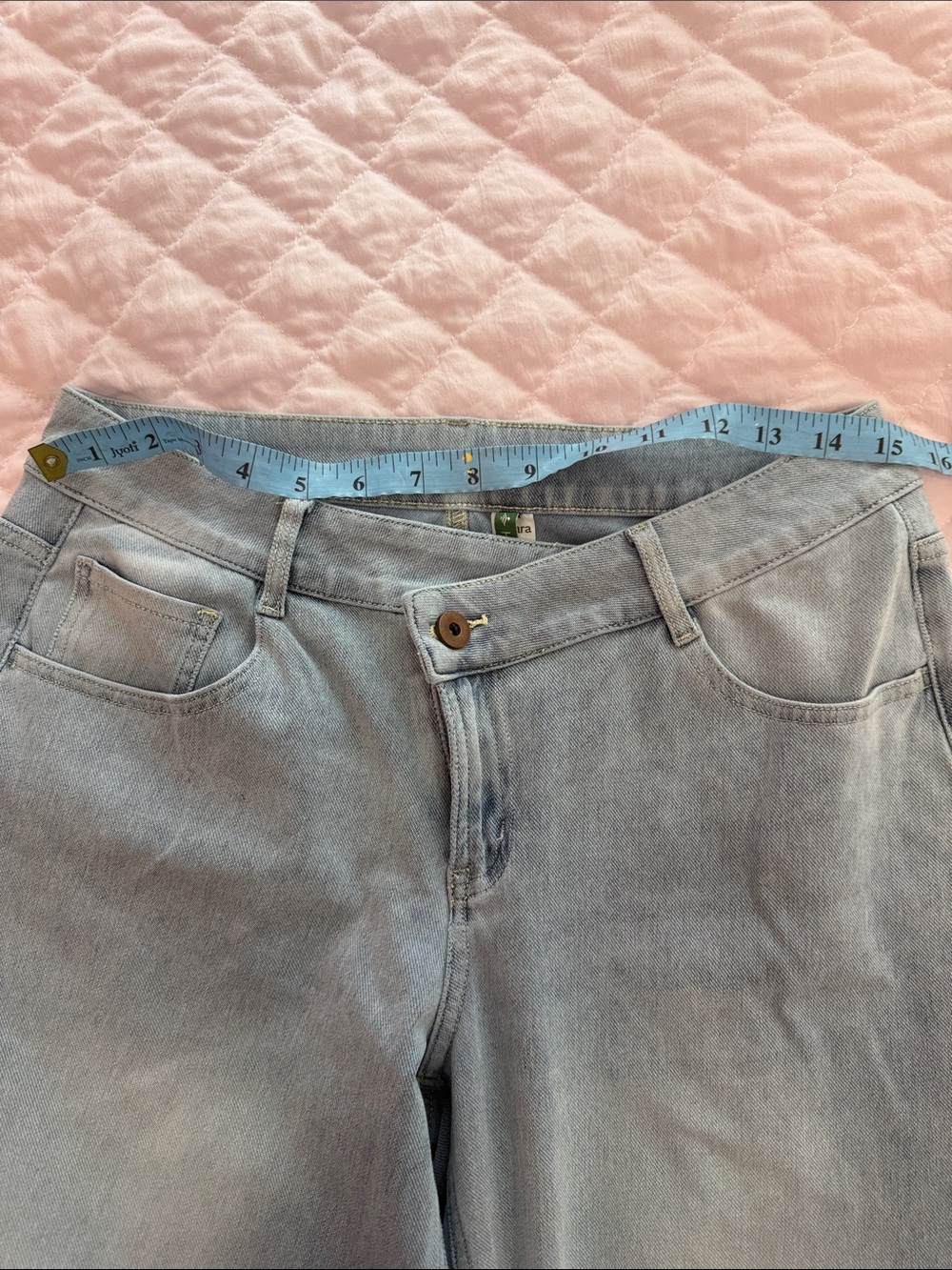 HALARA Light Blue Straight-Leg Women's Jeans - Picture 7 of 9